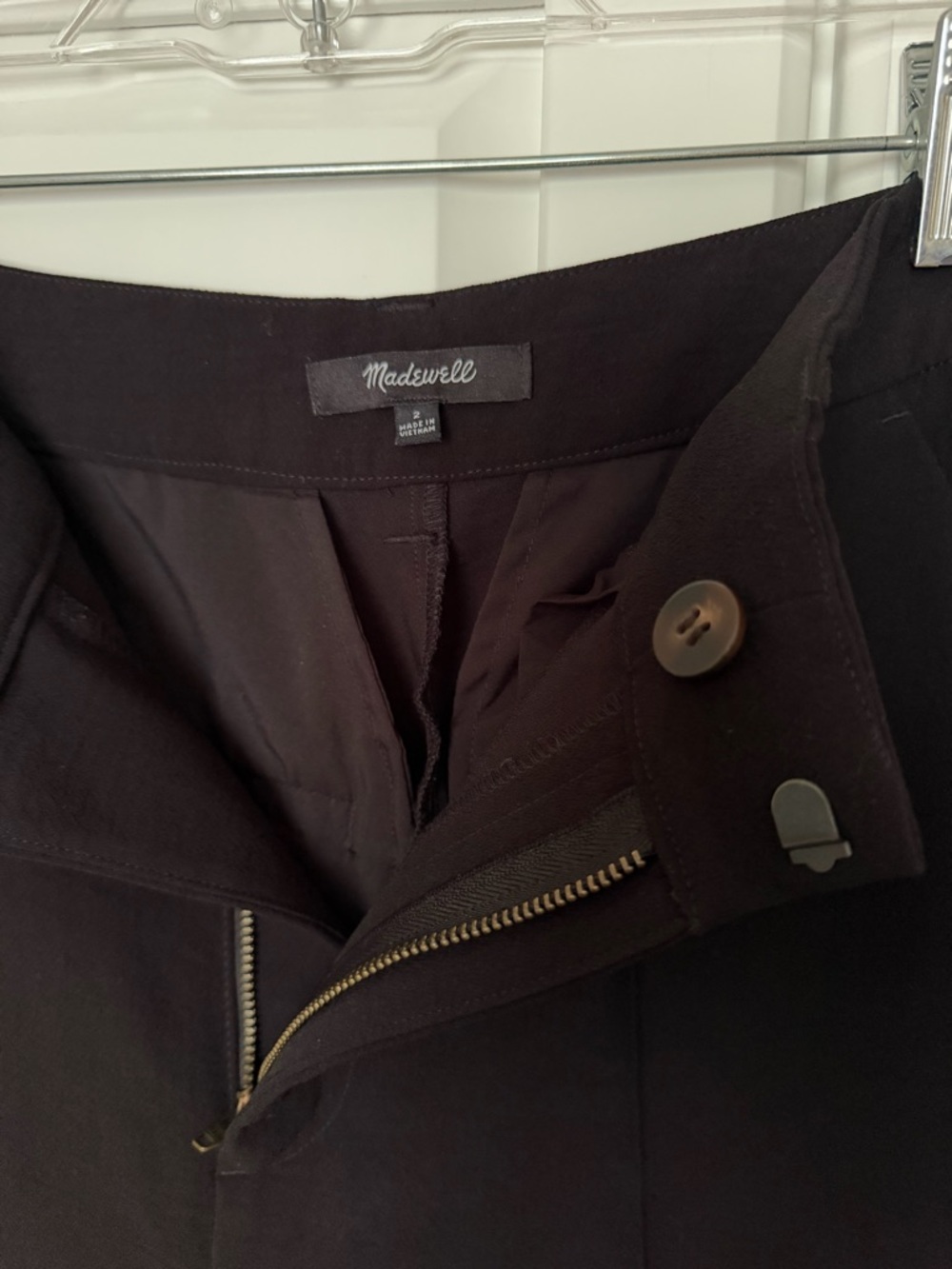 Madewell tailored straight-leg pants - Picture 3 of 6